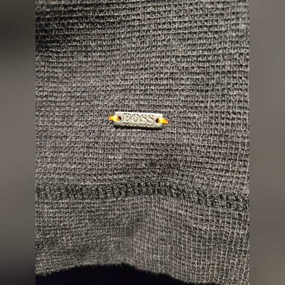 Hugo Boss Men's Cotton Waffle Henley Long Sleeve Shirt Size Int XXL - Picture 6 of 8